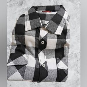 New Amazon Black and White Checkered Men's Shirt
